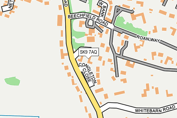 SK9 7AQ map - OS OpenMap – Local (Ordnance Survey)
