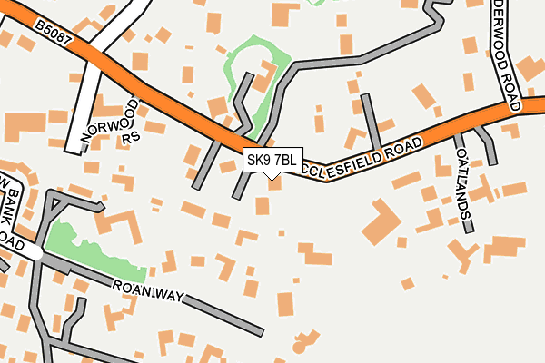 SK9 7BL map - OS OpenMap – Local (Ordnance Survey)