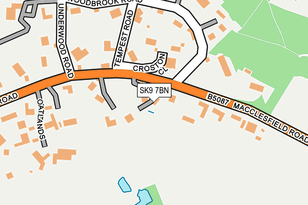 SK9 7BN map - OS OpenMap – Local (Ordnance Survey)