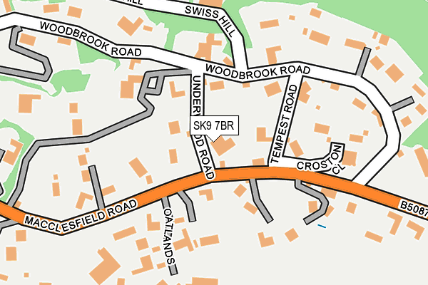 SK9 7BR map - OS OpenMap – Local (Ordnance Survey)