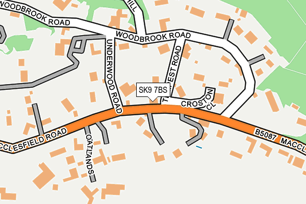 SK9 7BS map - OS OpenMap – Local (Ordnance Survey)