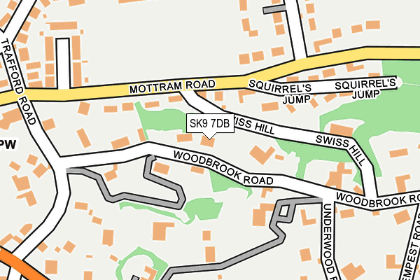 SK9 7DB map - OS OpenMap – Local (Ordnance Survey)