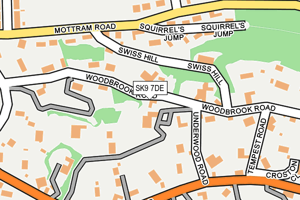 SK9 7DE map - OS OpenMap – Local (Ordnance Survey)