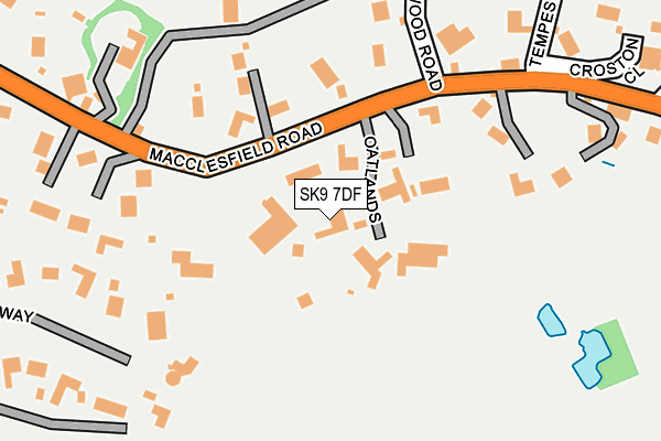SK9 7DF map - OS OpenMap – Local (Ordnance Survey)