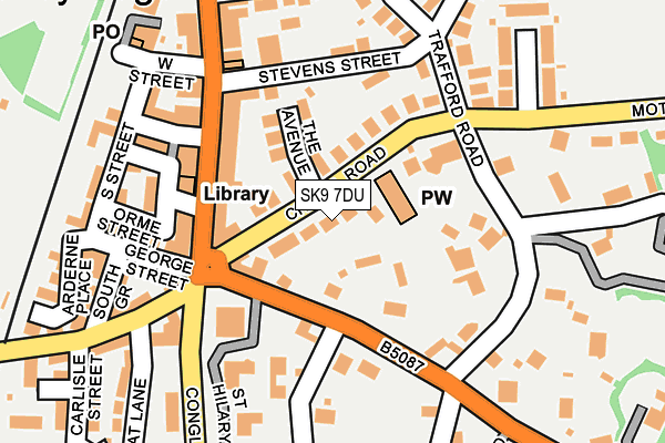 SK9 7DU map - OS OpenMap – Local (Ordnance Survey)