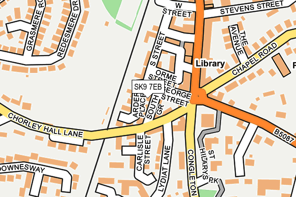 SK9 7EB map - OS OpenMap – Local (Ordnance Survey)