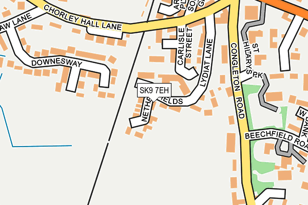 SK9 7EH map - OS OpenMap – Local (Ordnance Survey)