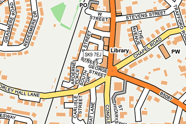 SK9 7EJ map - OS OpenMap – Local (Ordnance Survey)