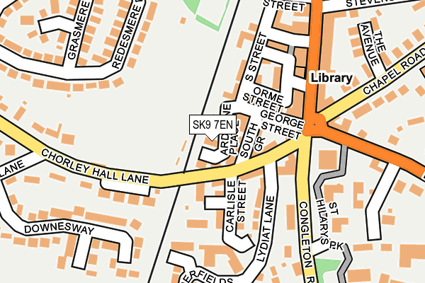SK9 7EN map - OS OpenMap – Local (Ordnance Survey)