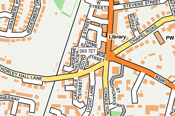 SK9 7ET map - OS OpenMap – Local (Ordnance Survey)