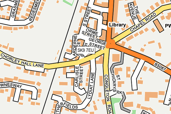 SK9 7EU map - OS OpenMap – Local (Ordnance Survey)