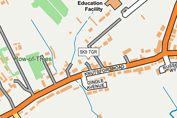 SK9 7GR map - OS OpenMap – Local (Ordnance Survey)