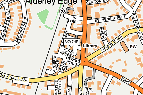 SK9 7HE map - OS OpenMap – Local (Ordnance Survey)