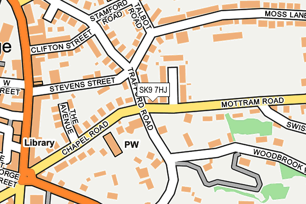 SK9 7HJ map - OS OpenMap – Local (Ordnance Survey)
