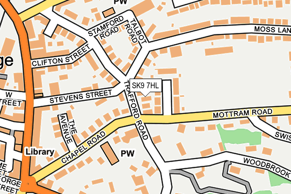 SK9 7HL map - OS OpenMap – Local (Ordnance Survey)