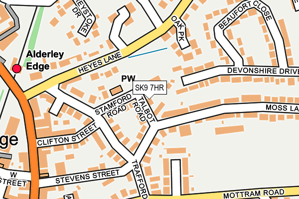 SK9 7HR map - OS OpenMap – Local (Ordnance Survey)