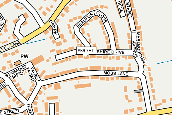 SK9 7HT map - OS OpenMap – Local (Ordnance Survey)