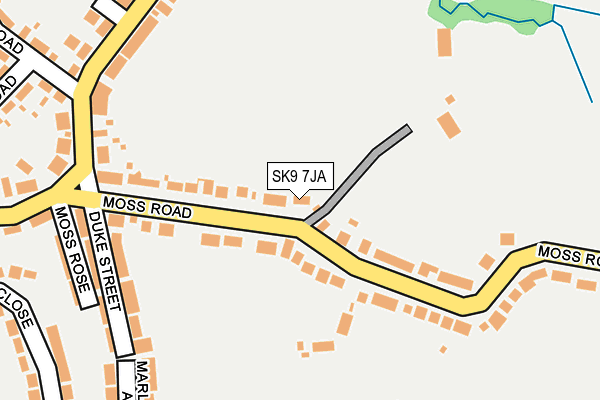 SK9 7JA map - OS OpenMap – Local (Ordnance Survey)