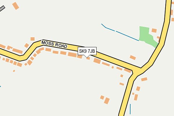 SK9 7JB map - OS OpenMap – Local (Ordnance Survey)