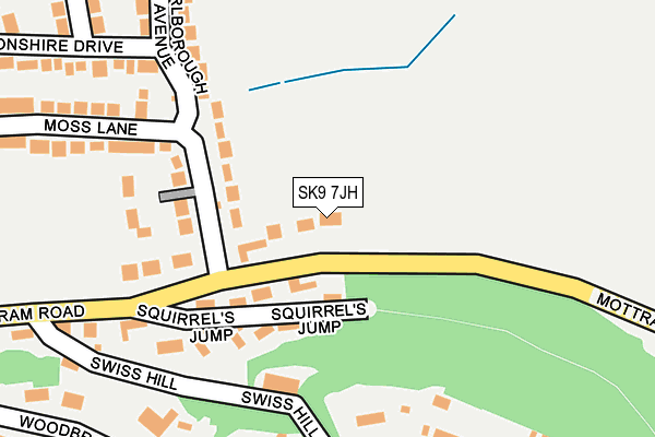 SK9 7JH map - OS OpenMap – Local (Ordnance Survey)