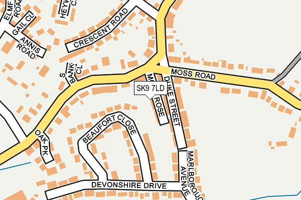 SK9 7LD map - OS OpenMap – Local (Ordnance Survey)