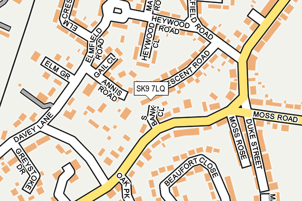 SK9 7LQ map - OS OpenMap – Local (Ordnance Survey)