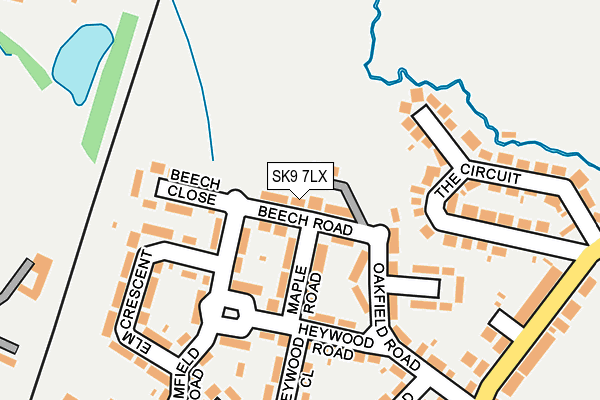 SK9 7LX map - OS OpenMap – Local (Ordnance Survey)