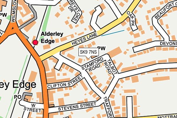 SK9 7NS map - OS OpenMap – Local (Ordnance Survey)