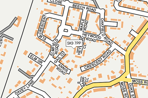 SK9 7PP map - OS OpenMap – Local (Ordnance Survey)