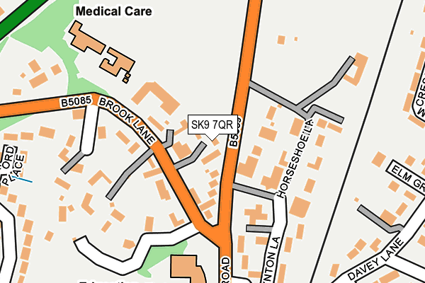 SK9 7QR map - OS OpenMap – Local (Ordnance Survey)