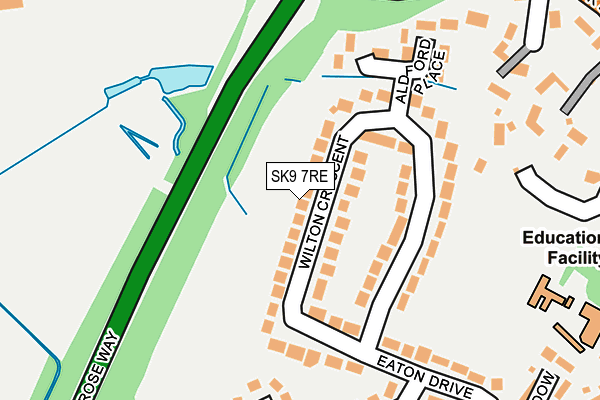 SK9 7RE map - OS OpenMap – Local (Ordnance Survey)