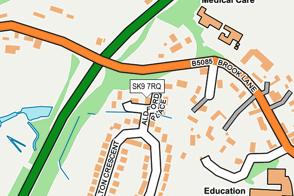 SK9 7RQ map - OS OpenMap – Local (Ordnance Survey)