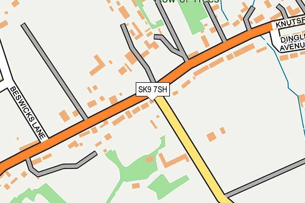 SK9 7SH map - OS OpenMap – Local (Ordnance Survey)