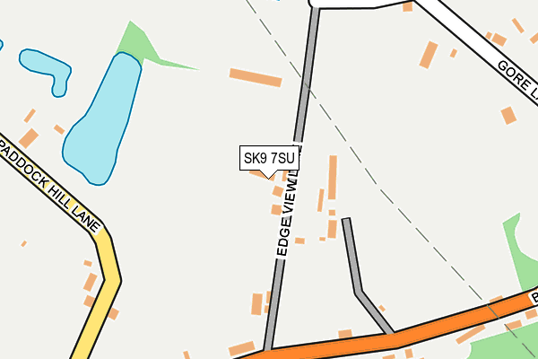 SK9 7SU map - OS OpenMap – Local (Ordnance Survey)