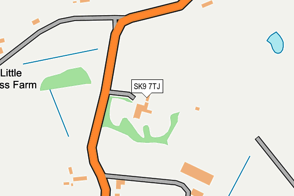 SK9 7TJ map - OS OpenMap – Local (Ordnance Survey)