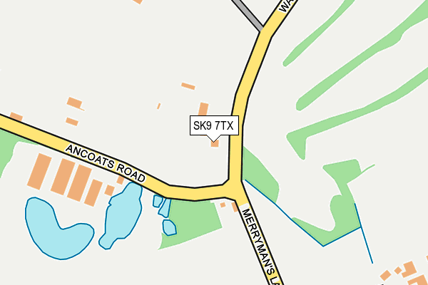 SK9 7TX map - OS OpenMap – Local (Ordnance Survey)