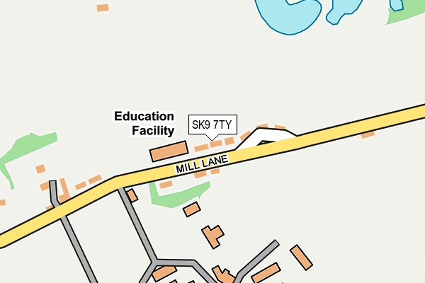 SK9 7TY map - OS OpenMap – Local (Ordnance Survey)