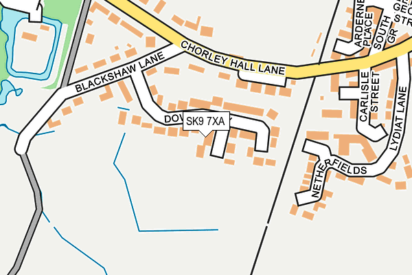 SK9 7XA map - OS OpenMap – Local (Ordnance Survey)