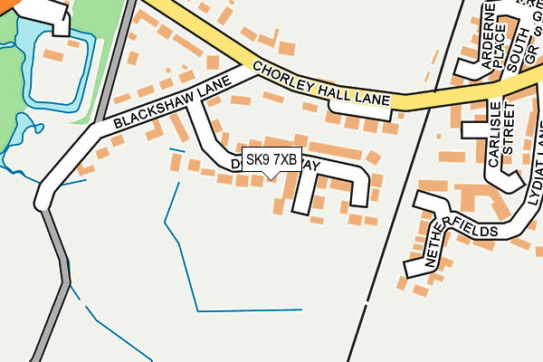 SK9 7XB map - OS OpenMap – Local (Ordnance Survey)