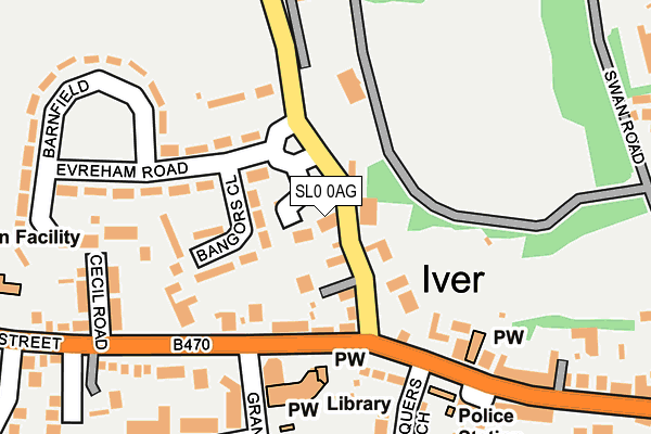 SL0 0AG map - OS OpenMap – Local (Ordnance Survey)