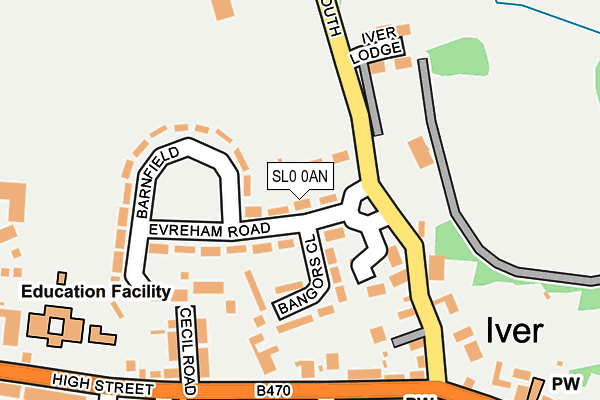 SL0 0AN map - OS OpenMap – Local (Ordnance Survey)