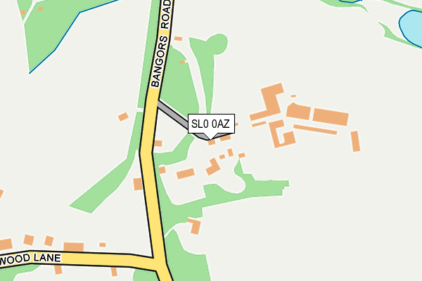 SL0 0AZ map - OS OpenMap – Local (Ordnance Survey)