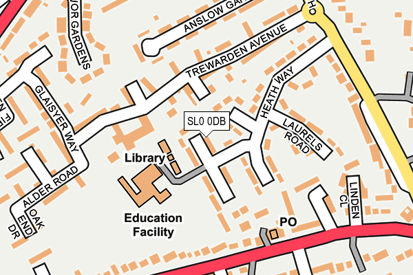 SL0 0DB map - OS OpenMap – Local (Ordnance Survey)