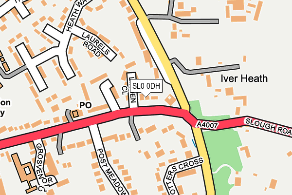 SL0 0DH map - OS OpenMap – Local (Ordnance Survey)
