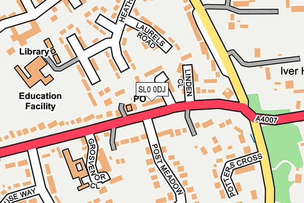 SL0 0DJ map - OS OpenMap – Local (Ordnance Survey)