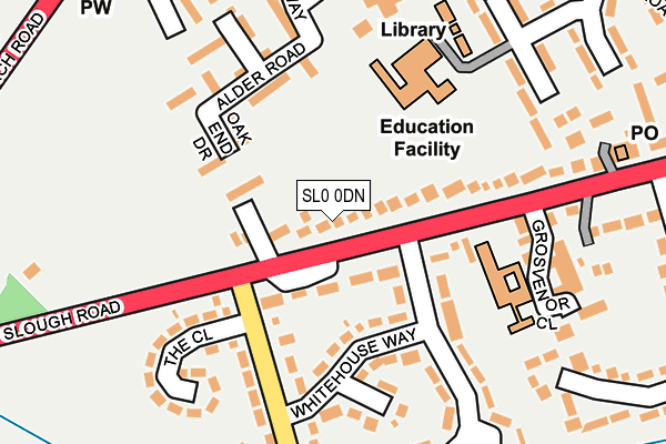SL0 0DN map - OS OpenMap – Local (Ordnance Survey)