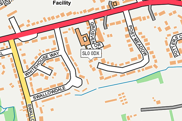 SL0 0DX map - OS OpenMap – Local (Ordnance Survey)