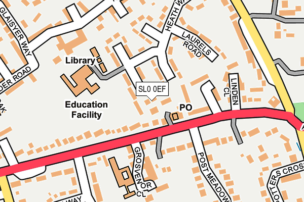 SL0 0EF map - OS OpenMap – Local (Ordnance Survey)