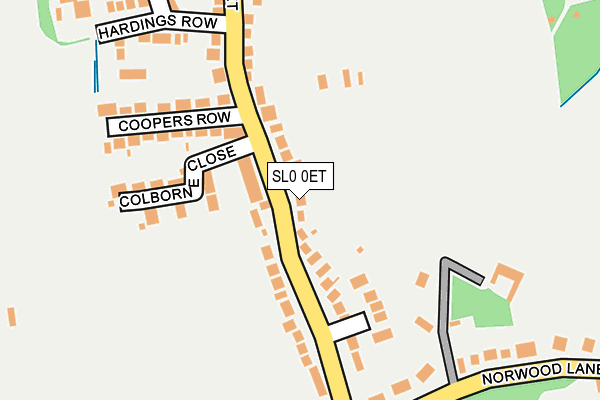 SL0 0ET map - OS OpenMap – Local (Ordnance Survey)