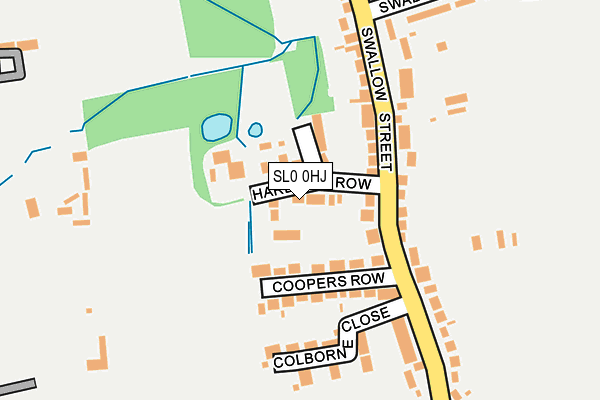 SL0 0HJ map - OS OpenMap – Local (Ordnance Survey)